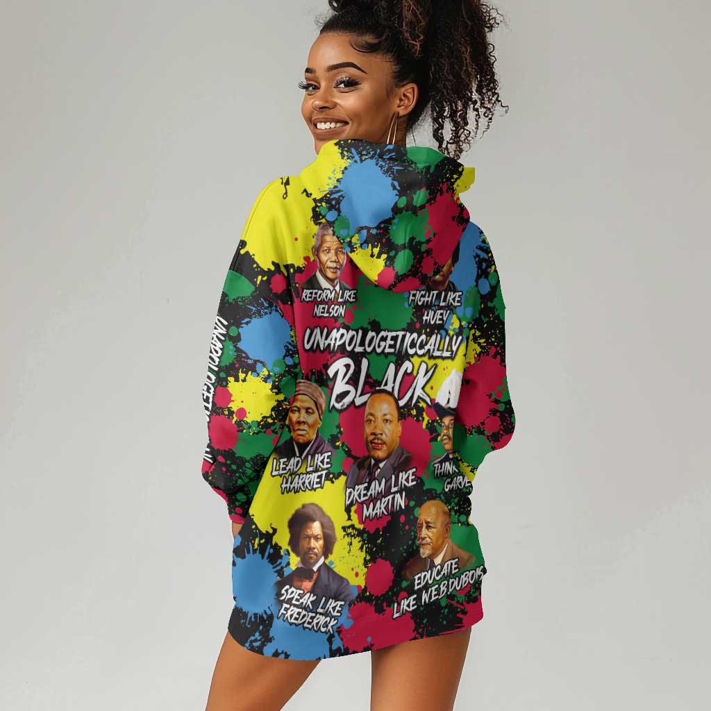 Unapologetically Black Hoodie Dress Civil Rights Leaders DT02