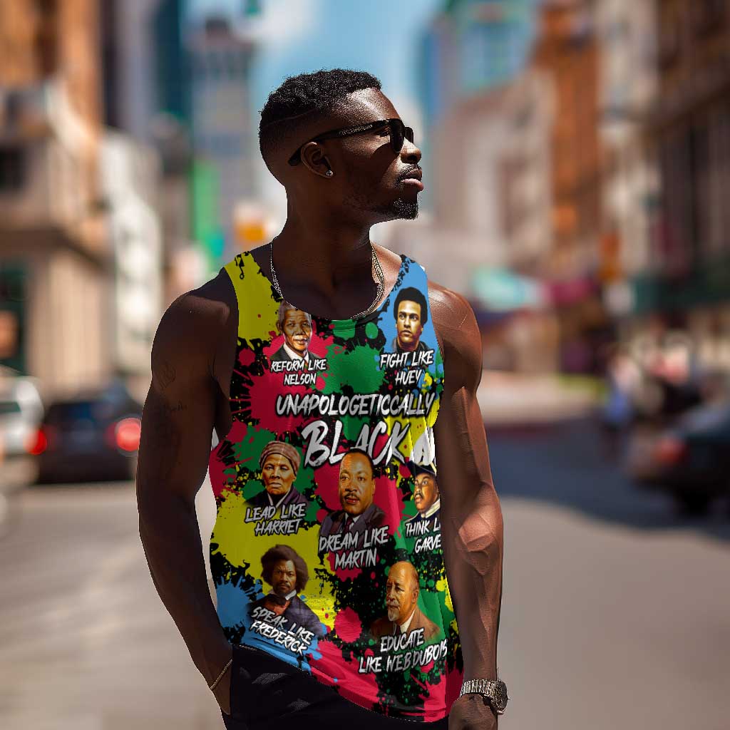 Unapologetically Black Men Tank Top Civil Rights Leaders DT02