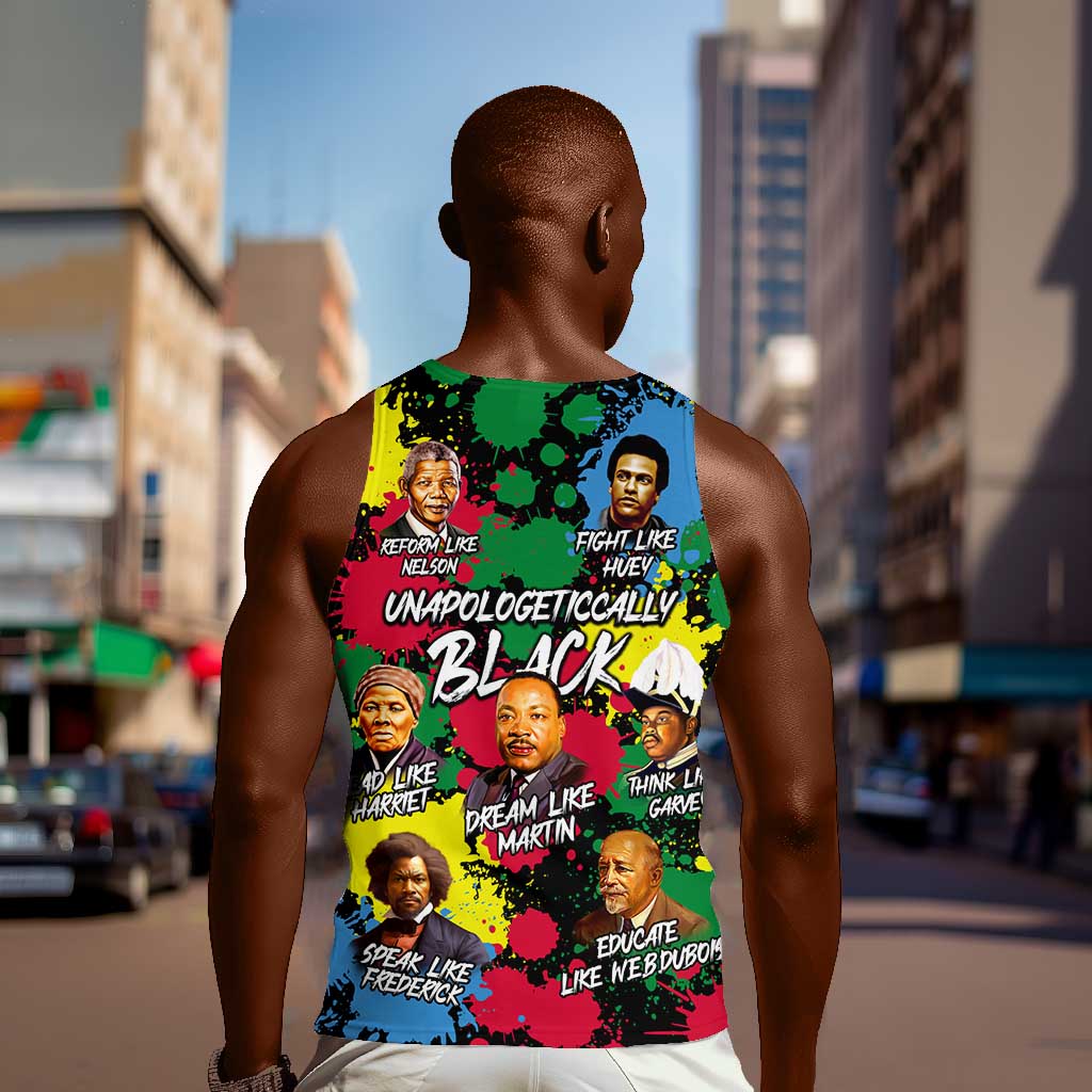 Unapologetically Black Men Tank Top Civil Rights Leaders DT02