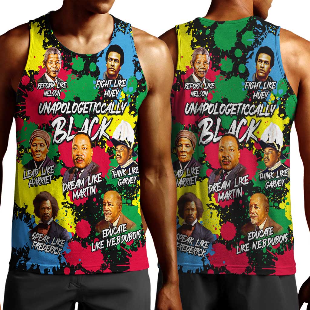 Unapologetically Black Men Tank Top Civil Rights Leaders DT02