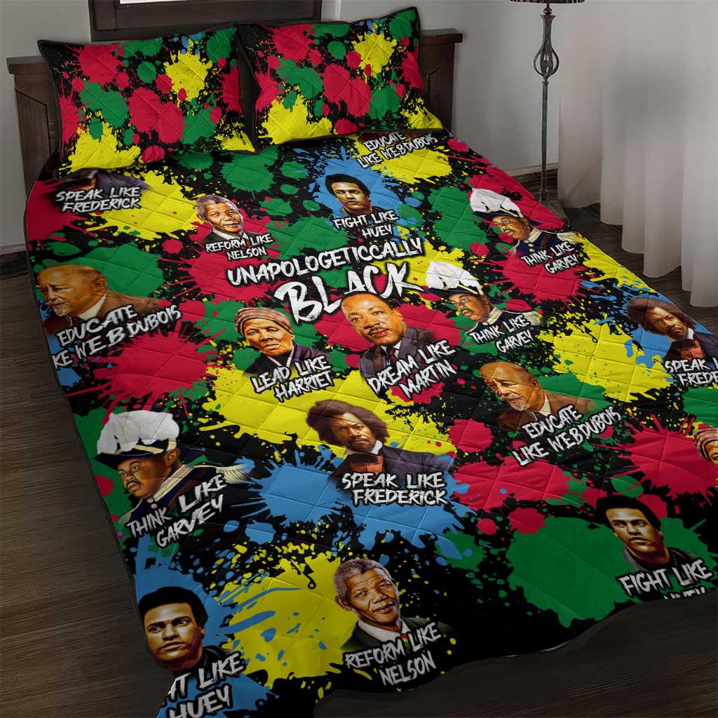 Unapologetically Black Quilt Bed Set Civil Rights Leaders DT02