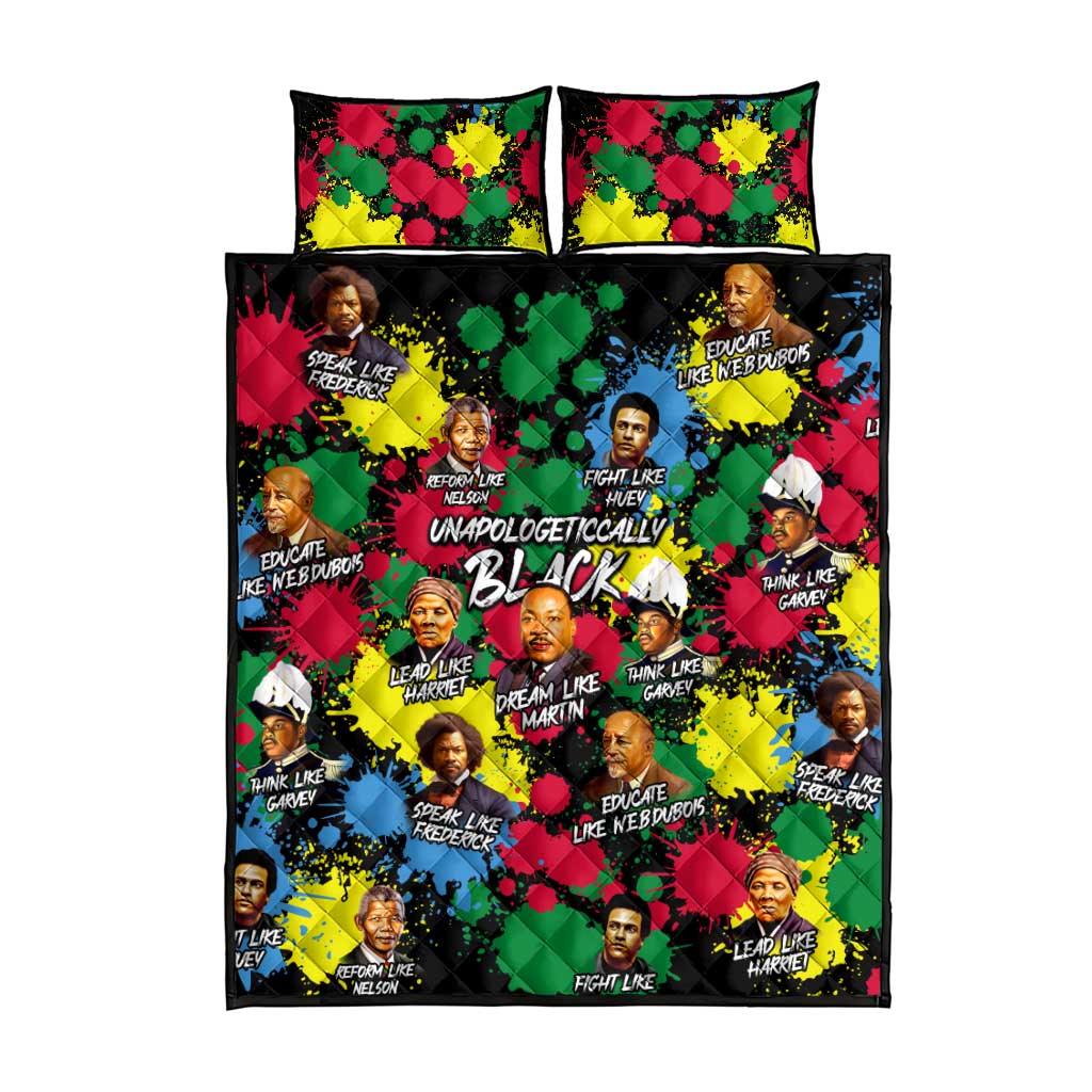 Unapologetically Black Quilt Bed Set Civil Rights Leaders DT02