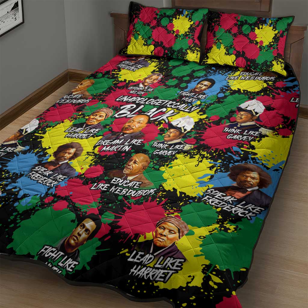 Unapologetically Black Quilt Bed Set Civil Rights Leaders DT02