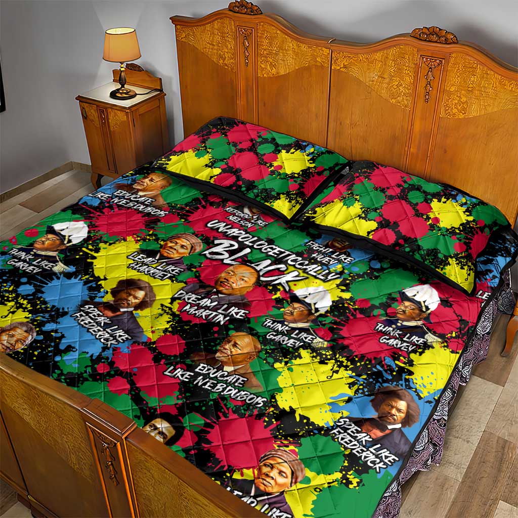 Unapologetically Black Quilt Bed Set Civil Rights Leaders DT02