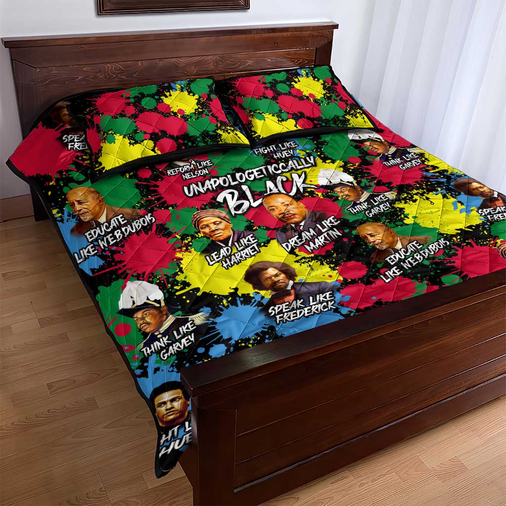 Unapologetically Black Quilt Bed Set Civil Rights Leaders DT02