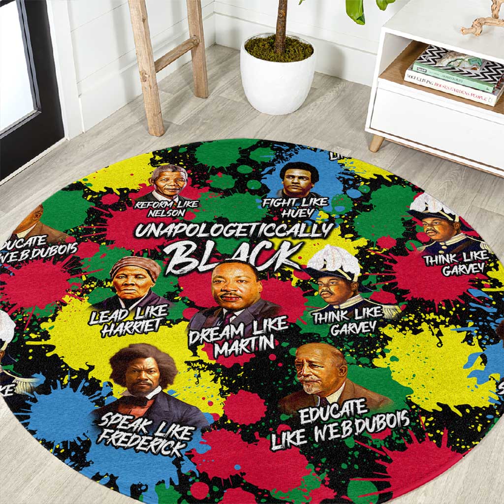 Unapologetically Black Round Carpet Civil Rights Leaders DT02