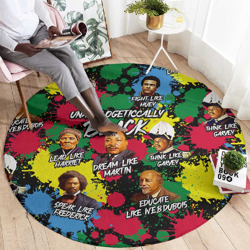 Unapologetically Black Round Carpet Civil Rights Leaders DT02