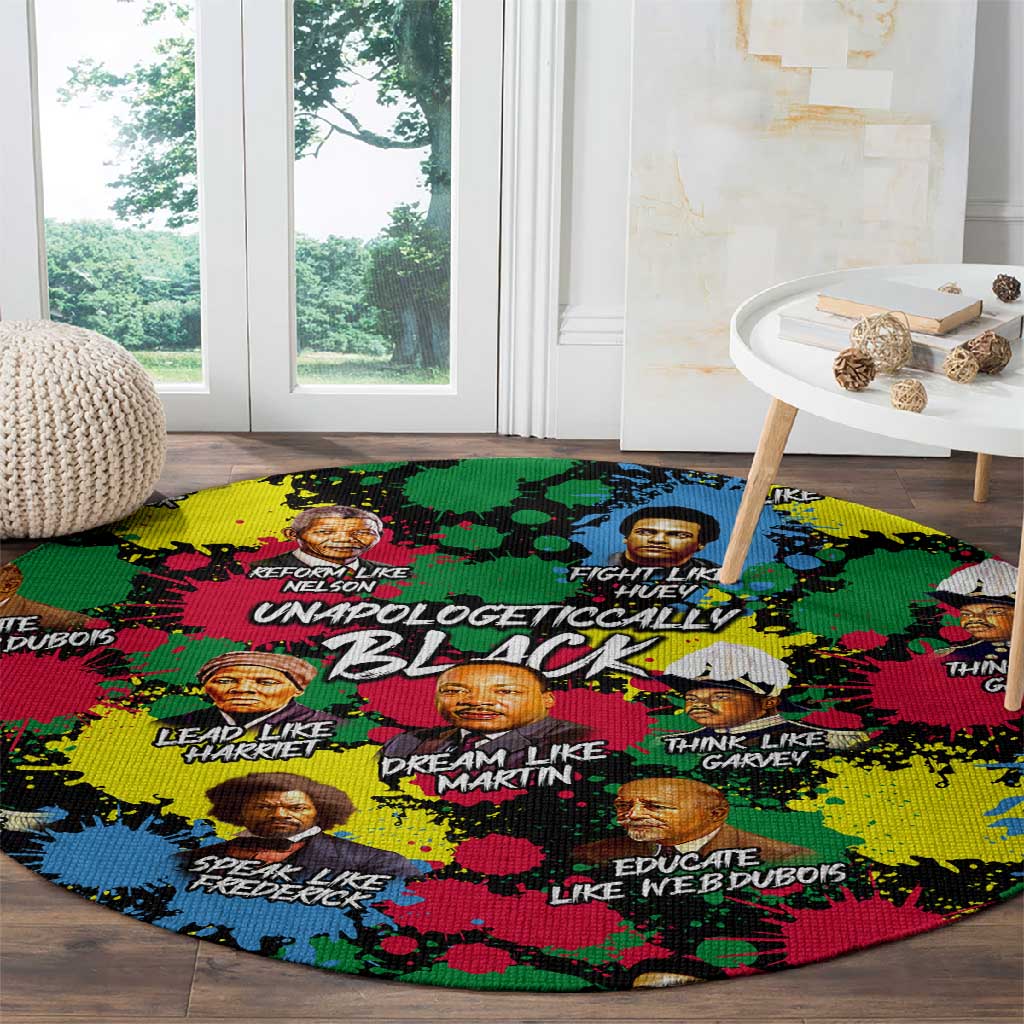 Unapologetically Black Round Carpet Civil Rights Leaders DT02