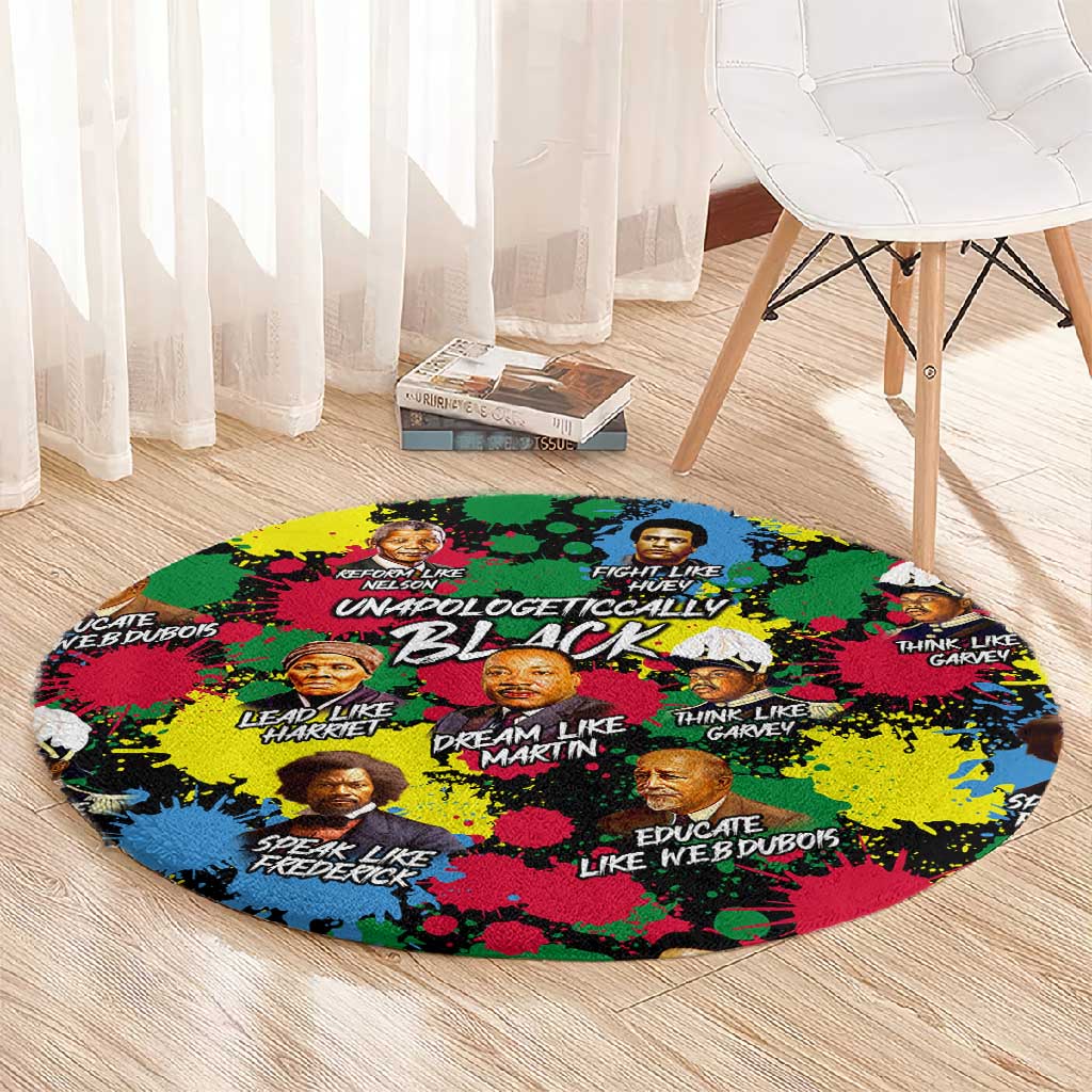 Unapologetically Black Round Carpet Civil Rights Leaders DT02