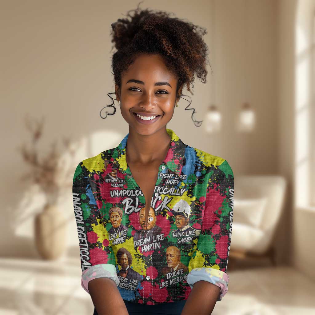 Unapologetically Black Women Casual Shirt Civil Rights Leaders DT02