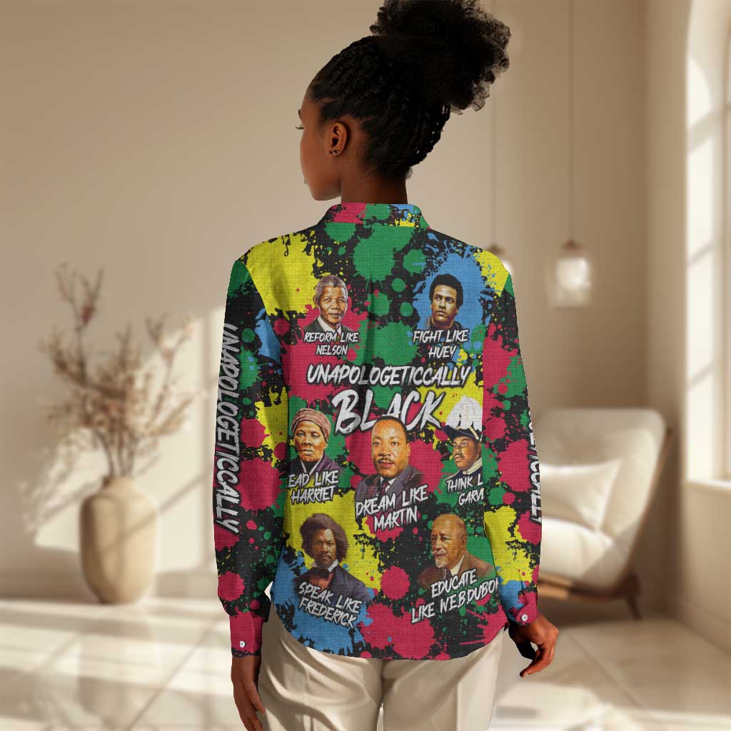 Unapologetically Black Women Casual Shirt Civil Rights Leaders DT02
