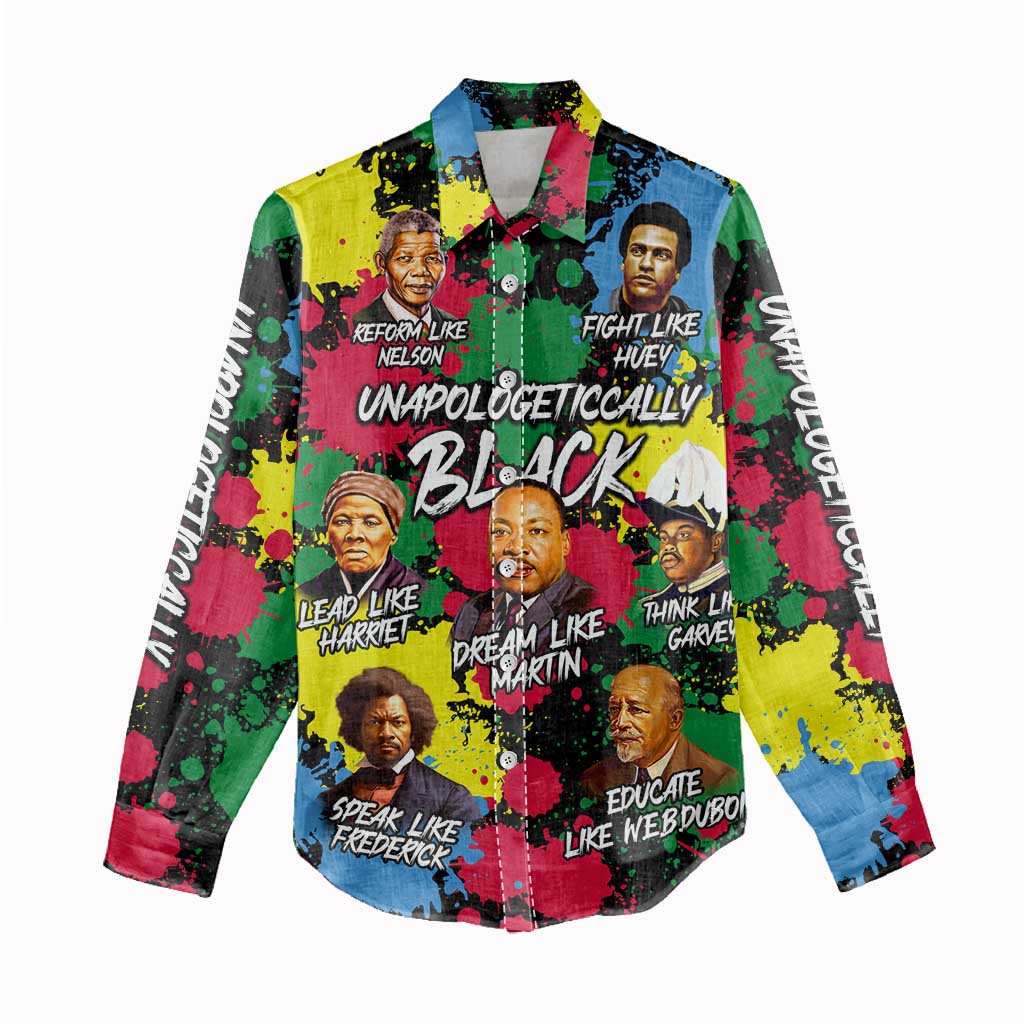 Unapologetically Black Women Casual Shirt Civil Rights Leaders DT02