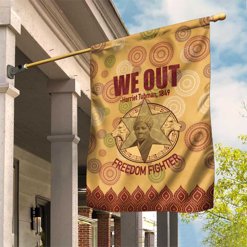 We Out 1849 African-American Garden Flag Harriet Tubman DT02
