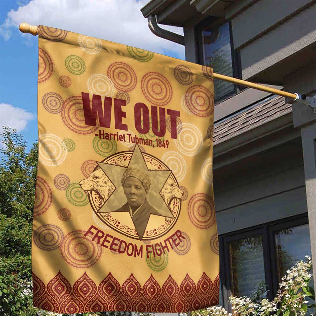 We Out 1849 African-American Garden Flag Harriet Tubman DT02