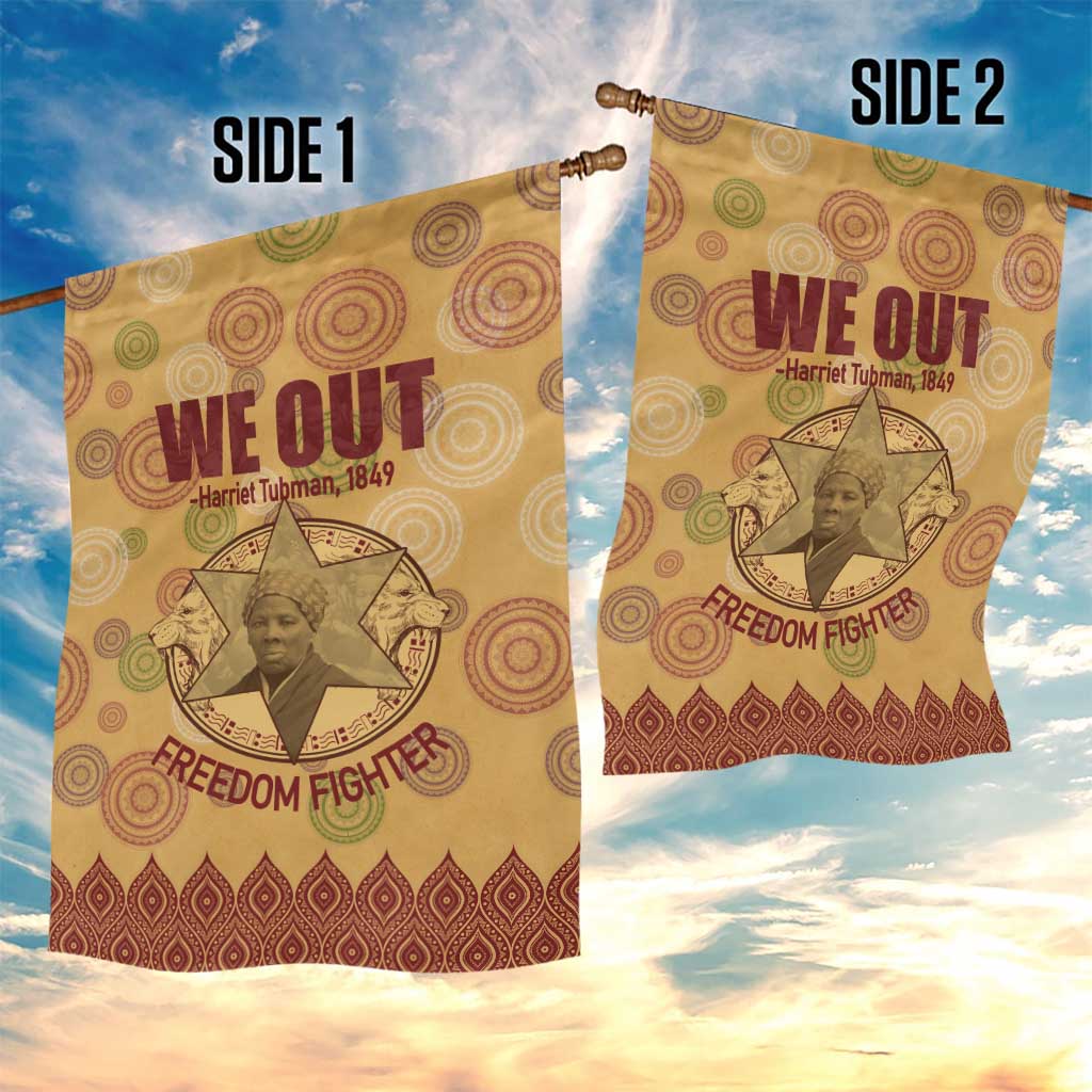 We Out 1849 African-American Garden Flag Harriet Tubman DT02