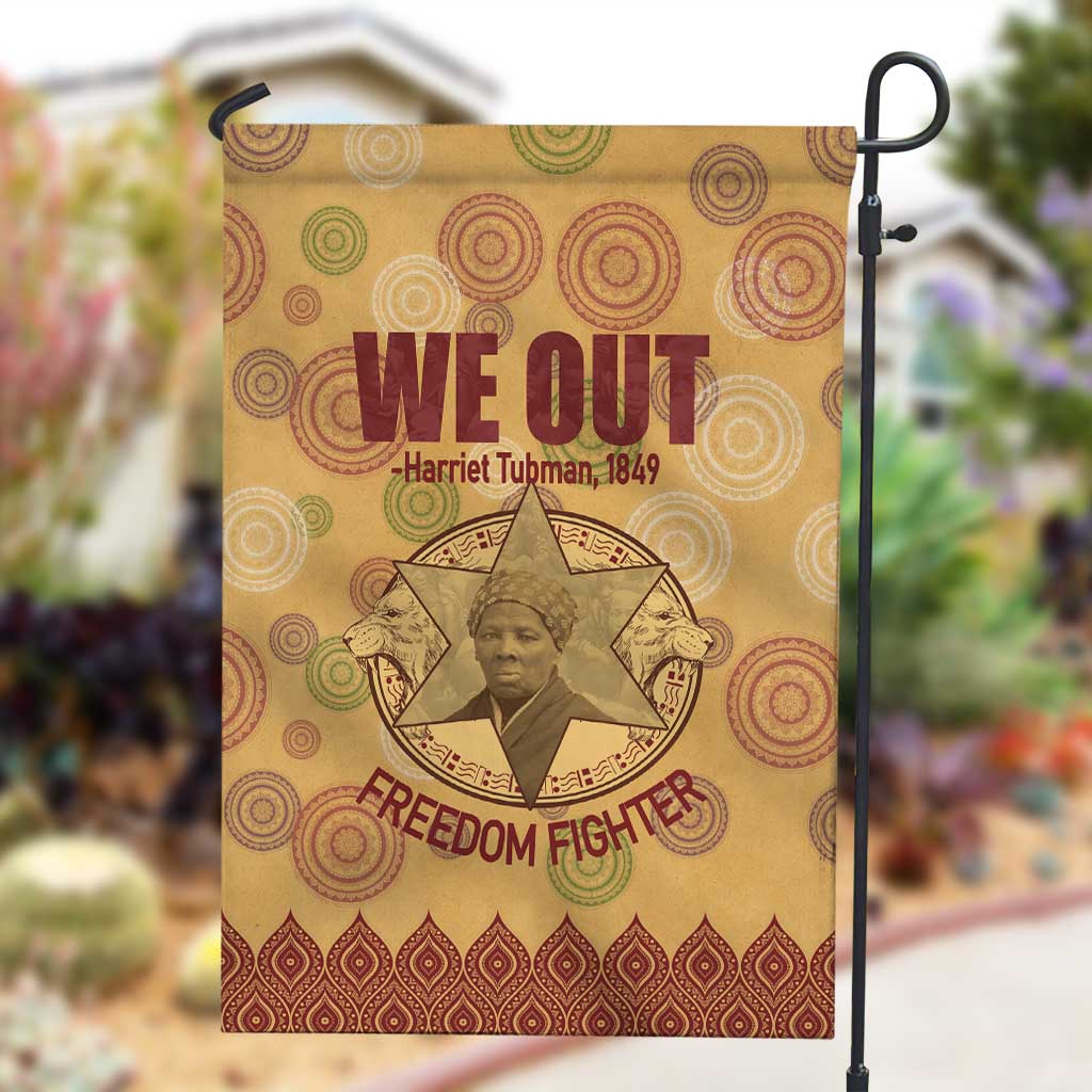 We Out 1849 African-American Garden Flag Harriet Tubman DT02