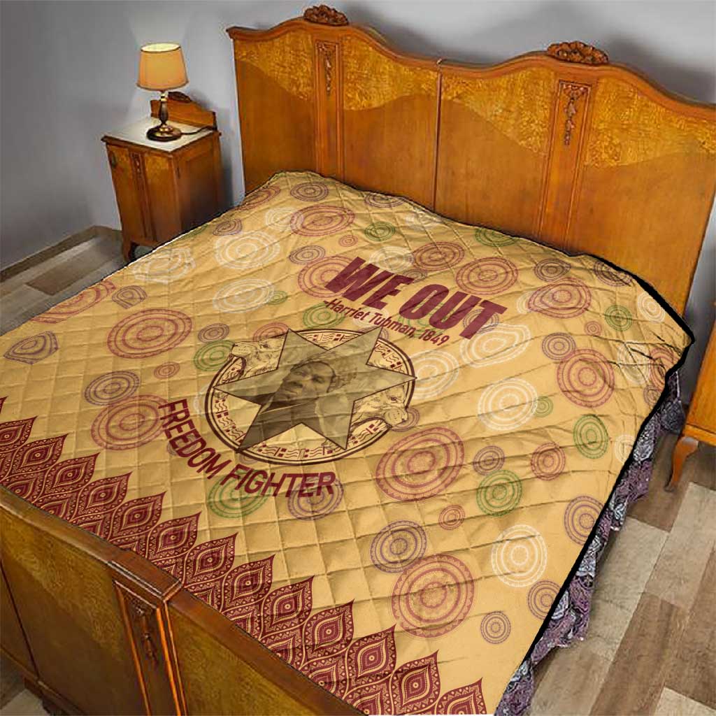 We Out 1849 African-American Quilt Harriet Tubman DT02