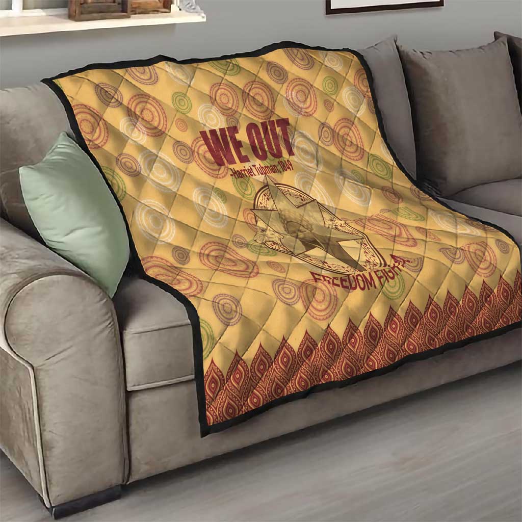 We Out 1849 African-American Quilt Harriet Tubman DT02