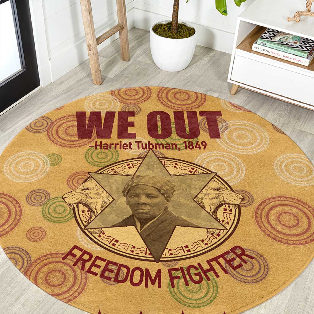 We Out 1849 African-American Round Carpet Harriet Tubman DT02