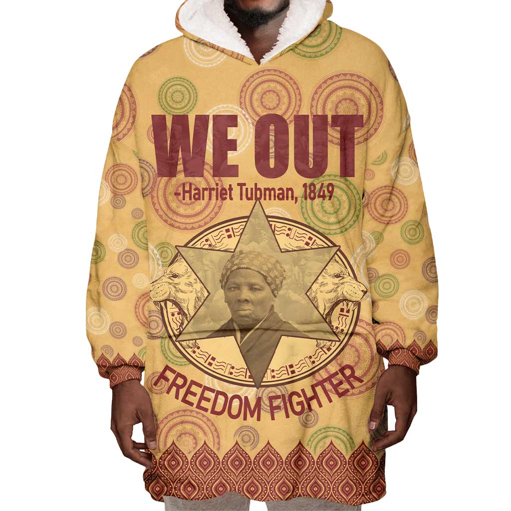 We Out 1849 African-American Wearable Blanket Hoodie Harriet Tubman DT02