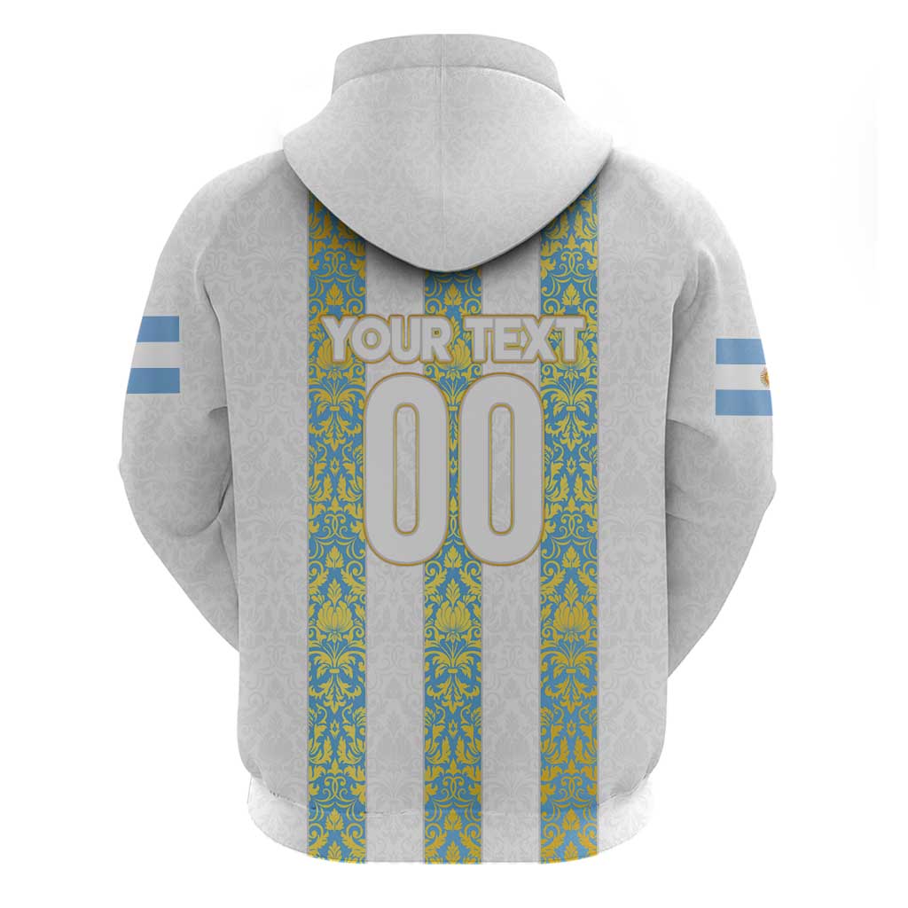 Argentina Football 2024 Hoodie The White and Sky Blue DT02