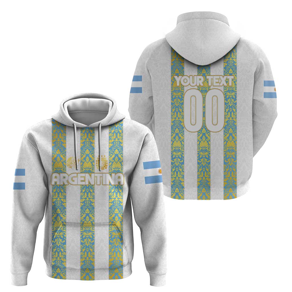 Argentina Football 2024 Hoodie The White and Sky Blue DT02