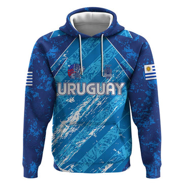 Uruguay Football 2024 Hoodie The Sky Blue DT02