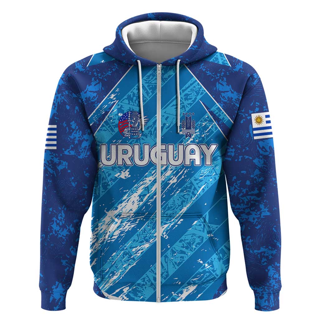 Uruguay Football 2024 Hoodie The Sky Blue DT02