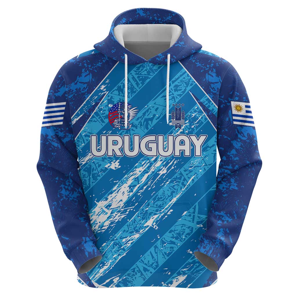 Uruguay Football 2024 Hoodie The Sky Blue DT02