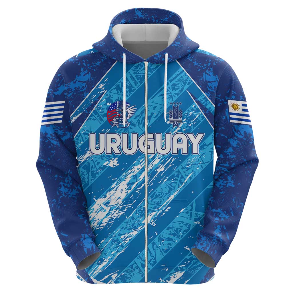 Uruguay Football 2024 Hoodie The Sky Blue DT02