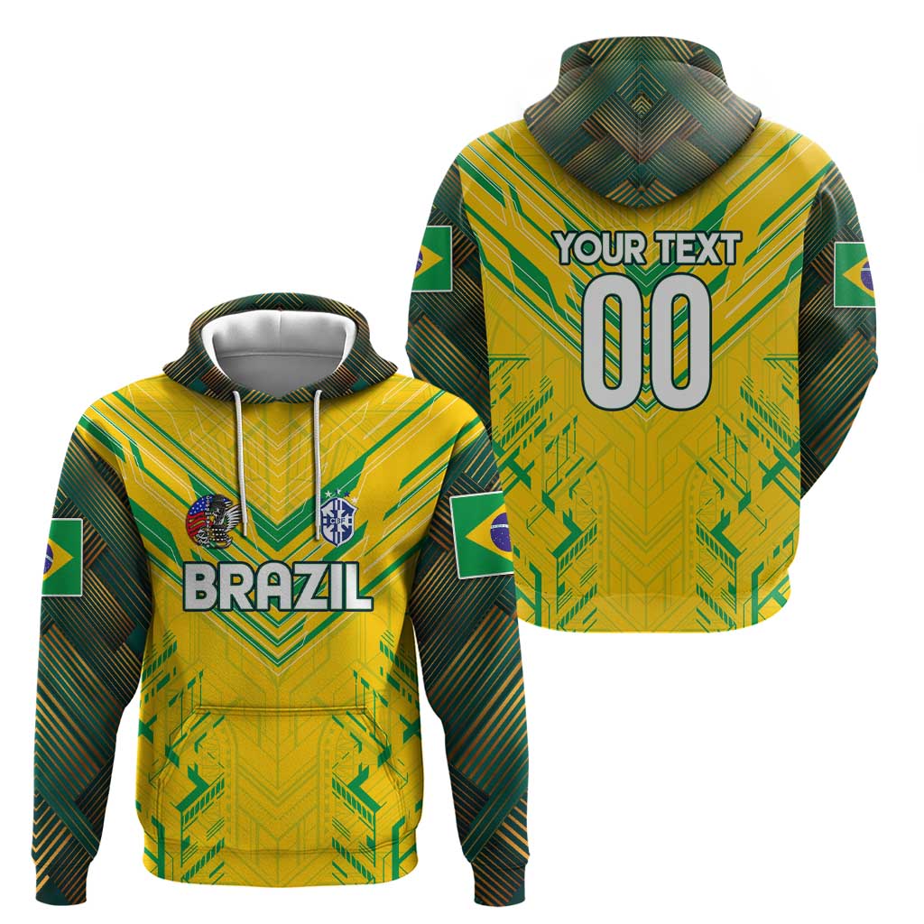 Brazil Football 2024 Hoodie Selecao Bright Yellow DT02