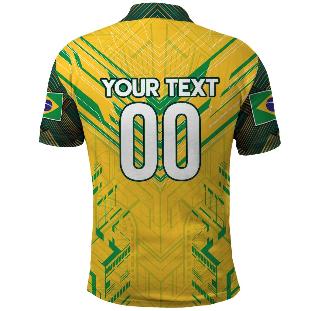 Brazil Football 2024 Polo Shirt Selecao Bright Yellow DT02