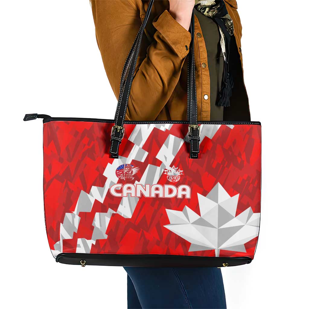 Canada Soccer 2024 Leather Tote Bag Canucks The Reds DT02