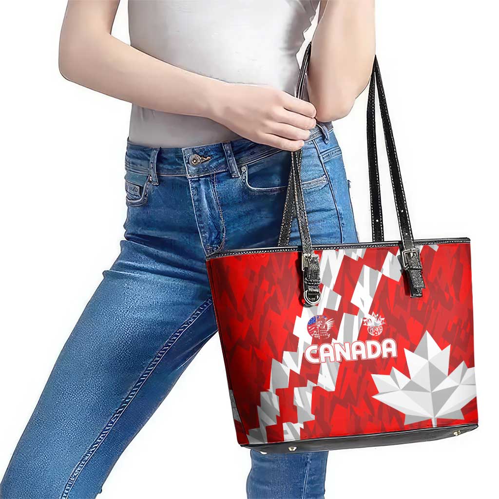 Canada Soccer 2024 Leather Tote Bag Canucks The Reds DT02