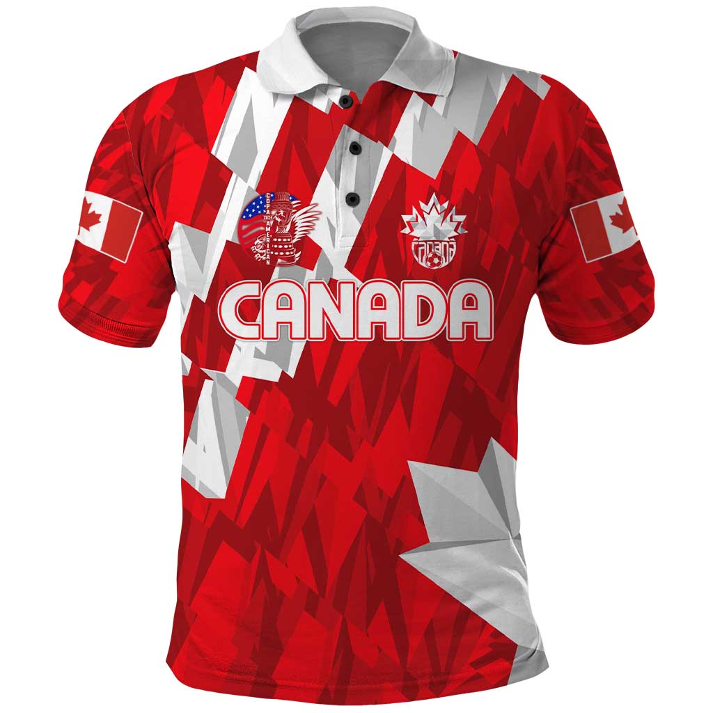 Canada Soccer 2024 Polo Shirt Canucks The Reds DT02