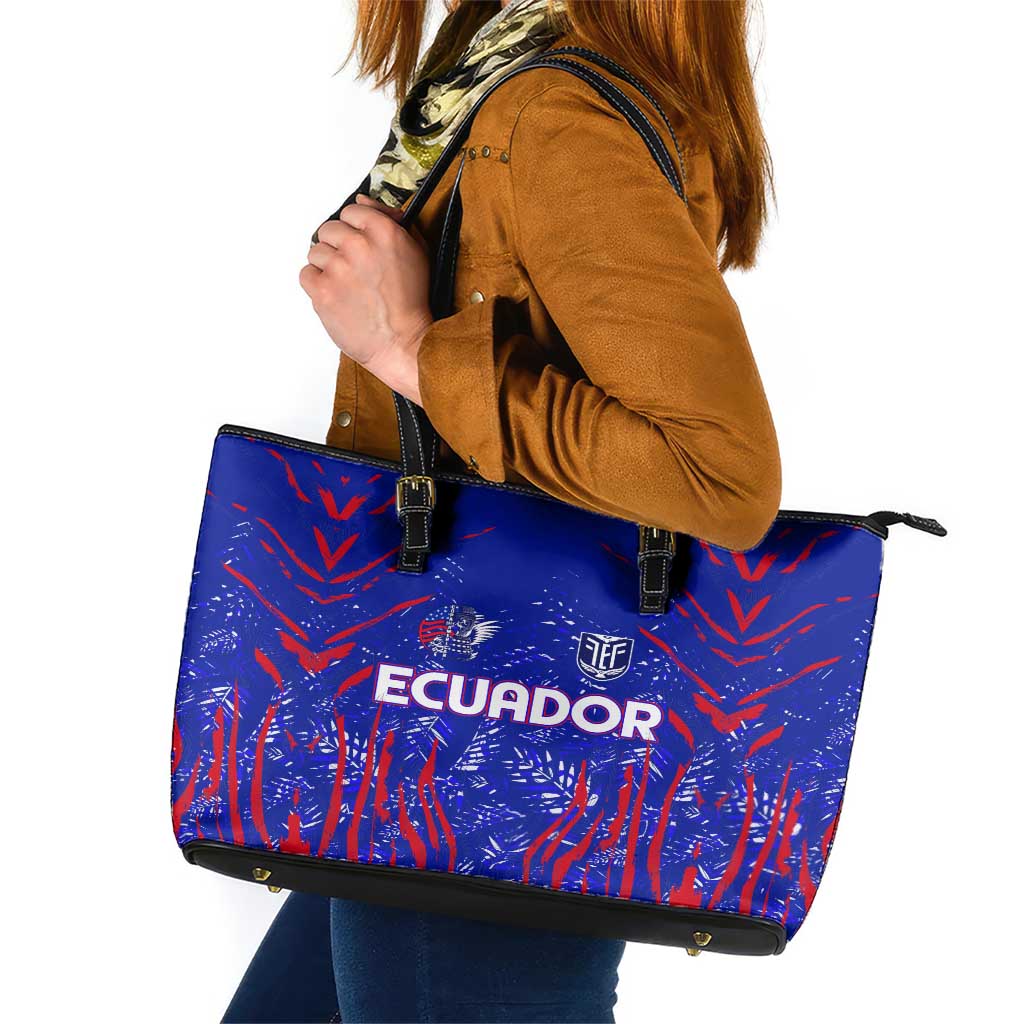 Ecuador Football 2024 Leather Tote Bag La Tricolor DT02