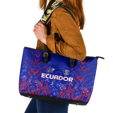 Ecuador Football 2024 Leather Tote Bag La Tricolor DT02