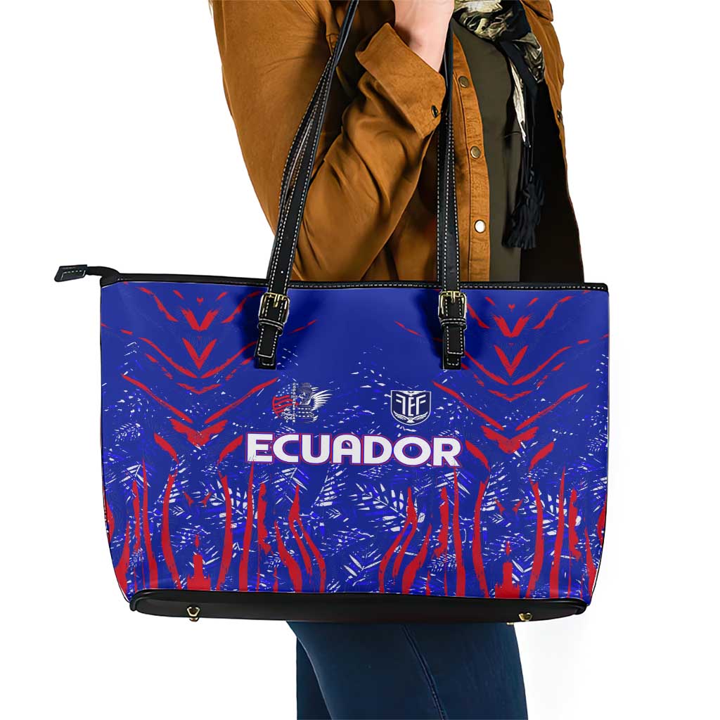 Ecuador Football 2024 Leather Tote Bag La Tricolor DT02