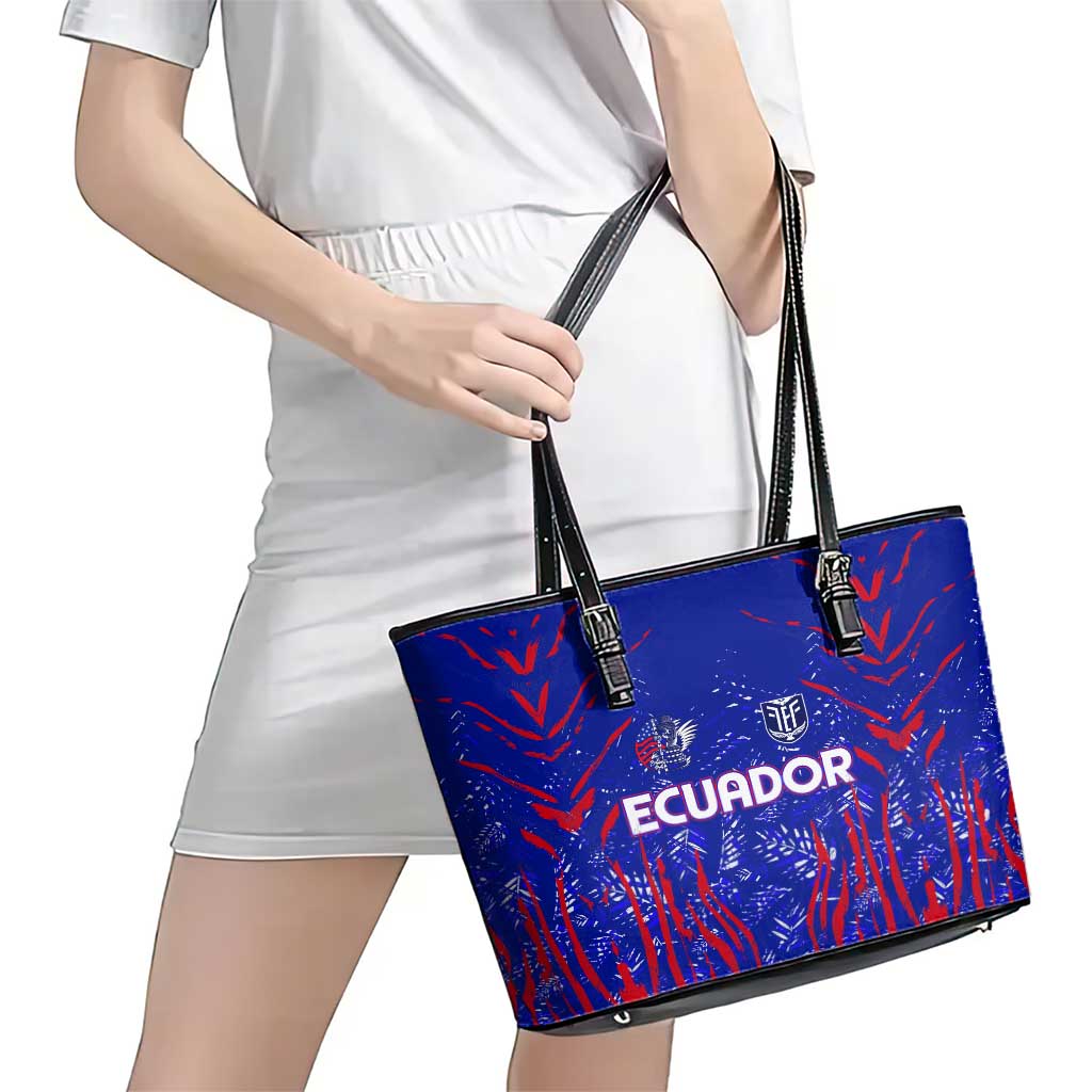 Ecuador Football 2024 Leather Tote Bag La Tricolor DT02