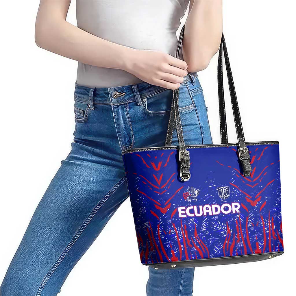 Ecuador Football 2024 Leather Tote Bag La Tricolor DT02