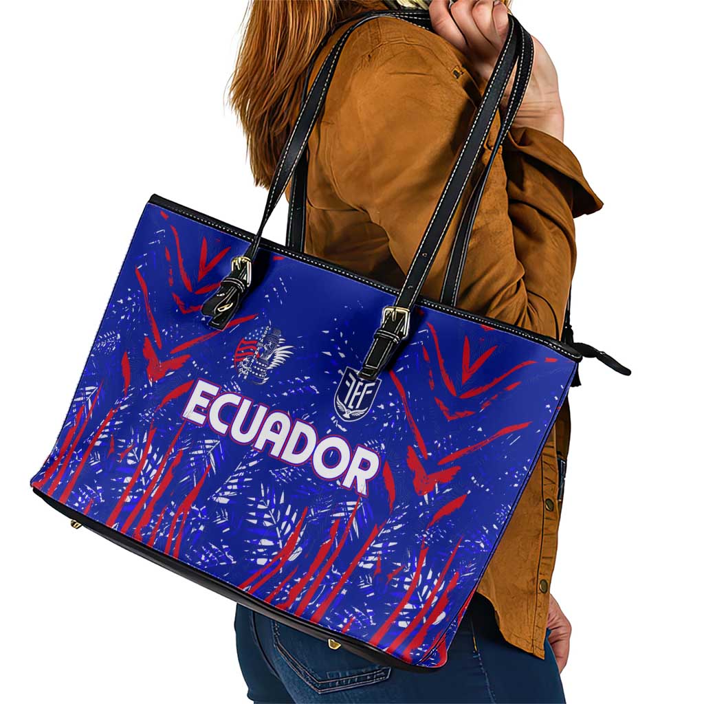 Ecuador Football 2024 Leather Tote Bag La Tricolor DT02