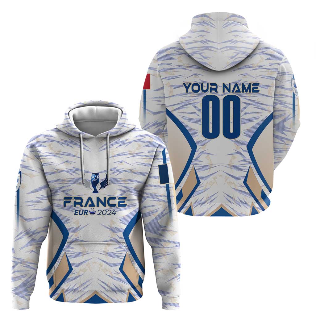 Personalized France Football 2024 Hoodie Trophy Wing Style DT02