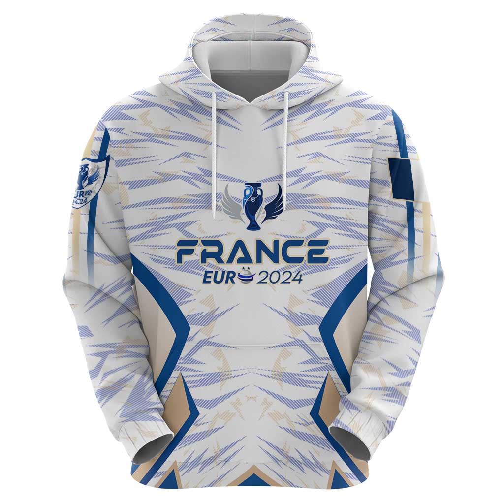Personalized France Football 2024 Hoodie Trophy Wing Style DT02