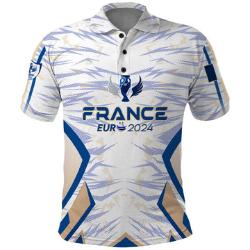 Personalized France Football 2024 Polo Shirt Trophy Wing Style DT02