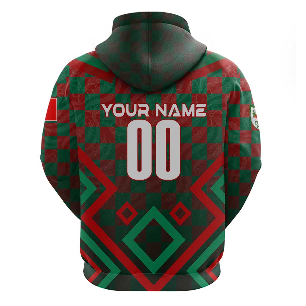Personalized Portugal Football 2024 Hoodie Trophy Wing Style DT02