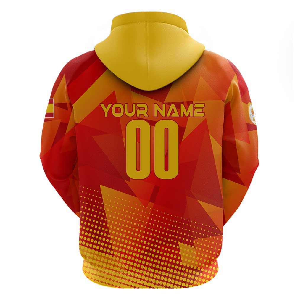 Personalized Spain Football 2024 Hoodie Trophy Wing Style DT02