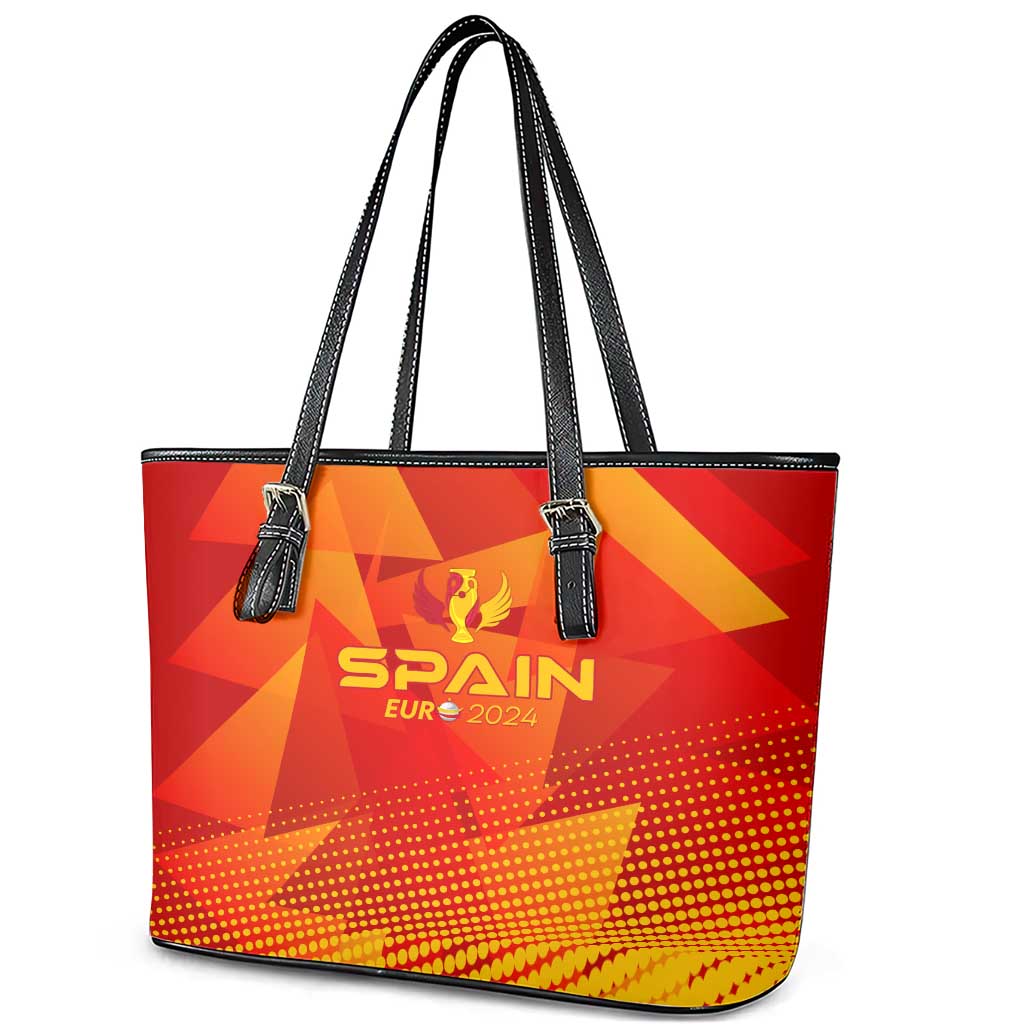 Spain Football 2024 Leather Tote Bag Trophy Wing Style DT02