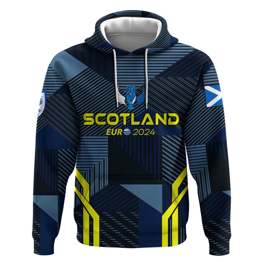 Personalized Scotland Football 2024 Hoodie Trophy Wing Style DT02