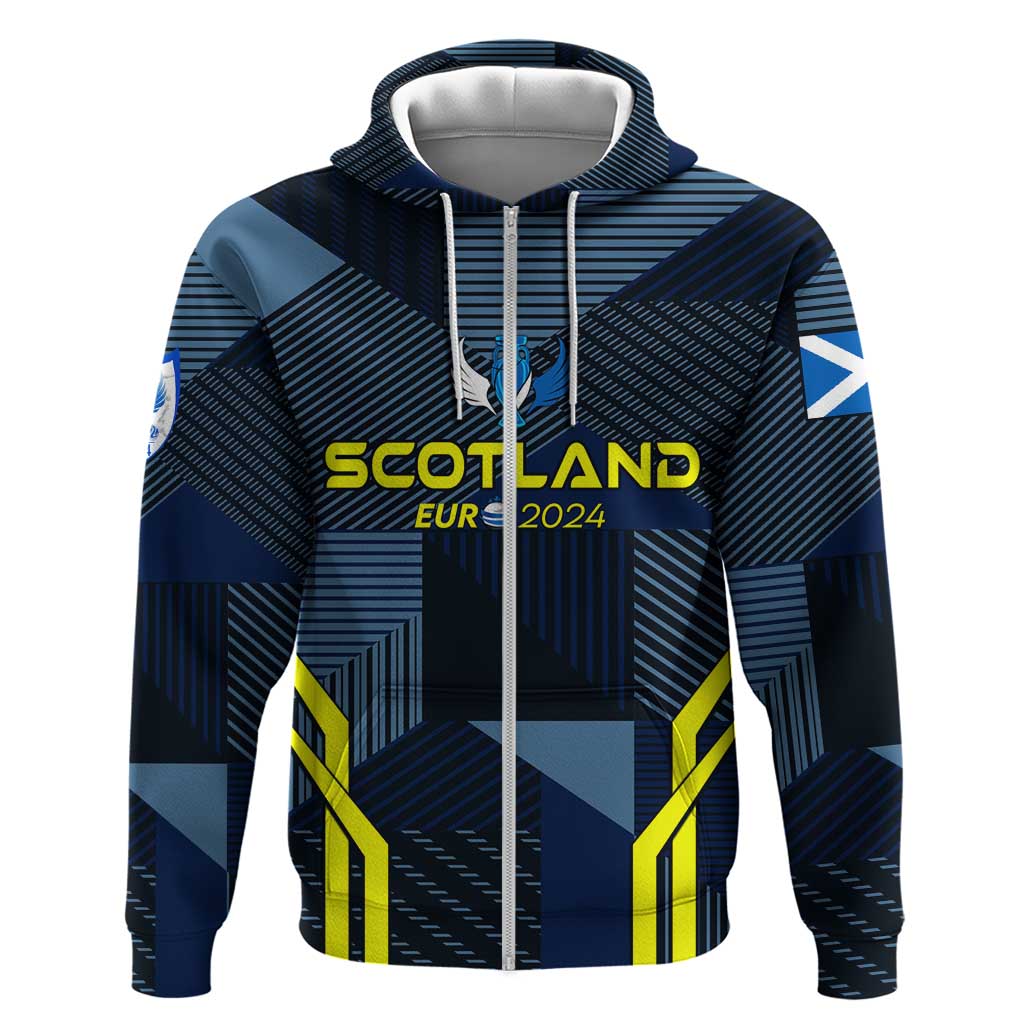 Personalized Scotland Football 2024 Hoodie Trophy Wing Style DT02