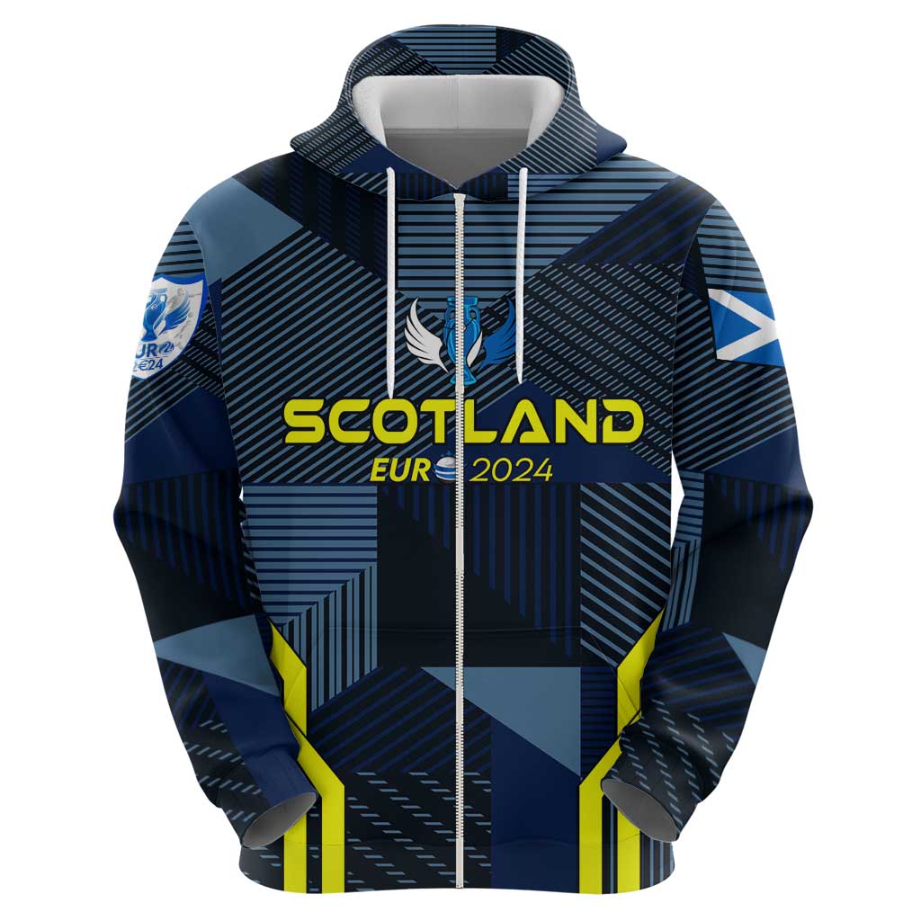 Personalized Scotland Football 2024 Hoodie Trophy Wing Style DT02
